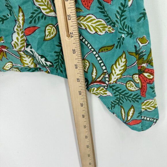 Exclusively for Signals Top Womens 3/4 Sleeve Floral Asymmetric Hem Multicolor M - Picture 7 of 10